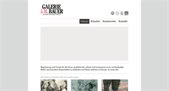 Desktop Screenshot of galerie-jh-bauer.de